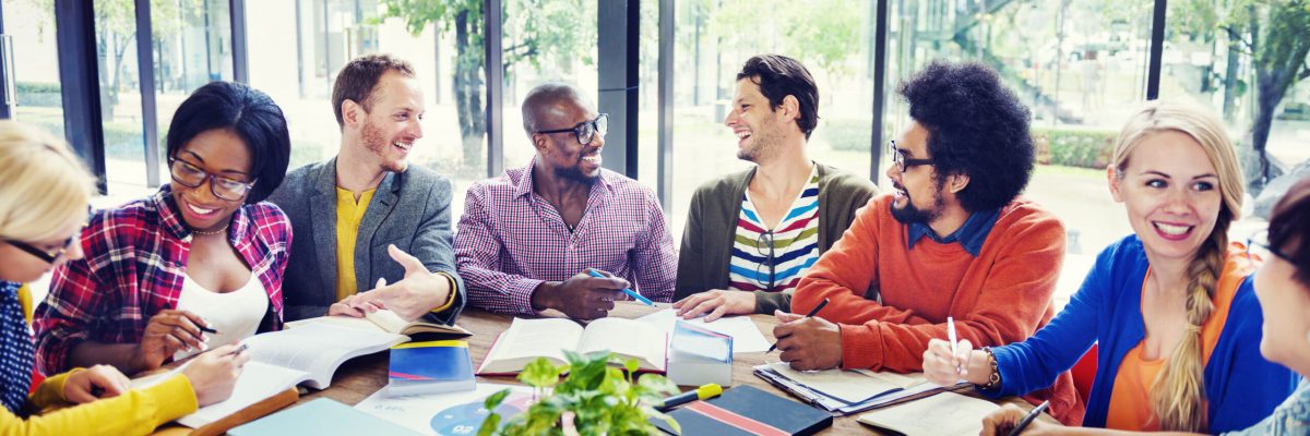 Multi-Ethnic Group of People Working Together Multi-Ethnic Group of People Working Together